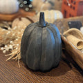 Black Carved Fall Pumpkin